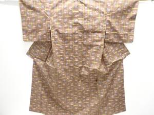 アンティーク　本場琉球絣手織り紬着物